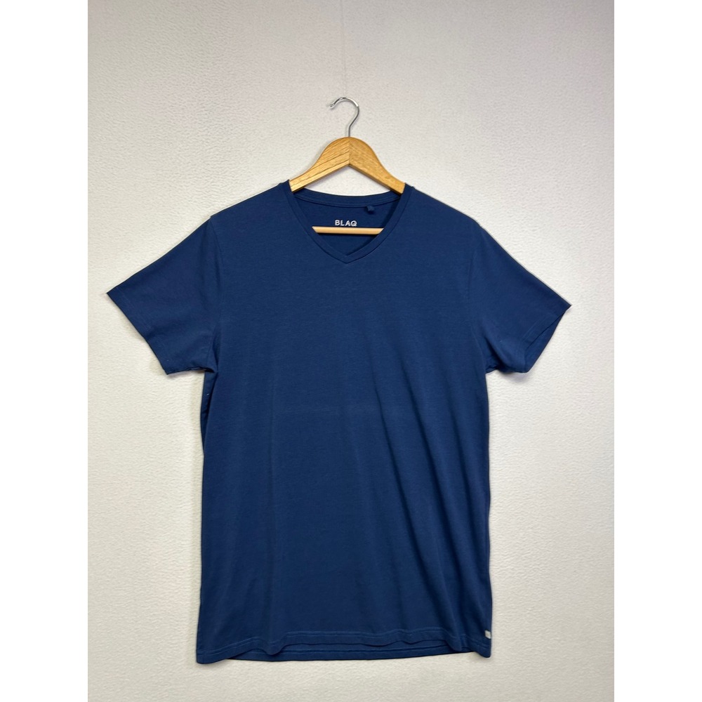 Minimalist Basic Blaq Melbourne Mens XL Navy Blue V-Neck Short Sleeve T-Shirt